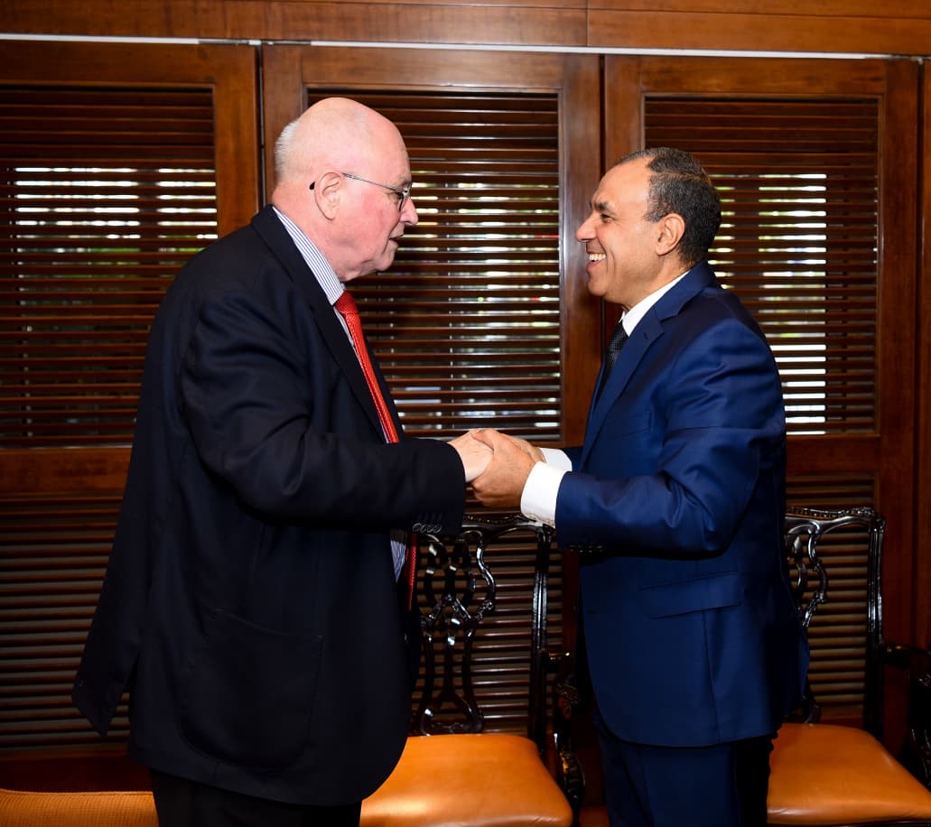 الدكتور بدر عبد العاطى وزير الخارجية والبروفيسور الألماني فولكر كاودر، فيتو&nbsp;