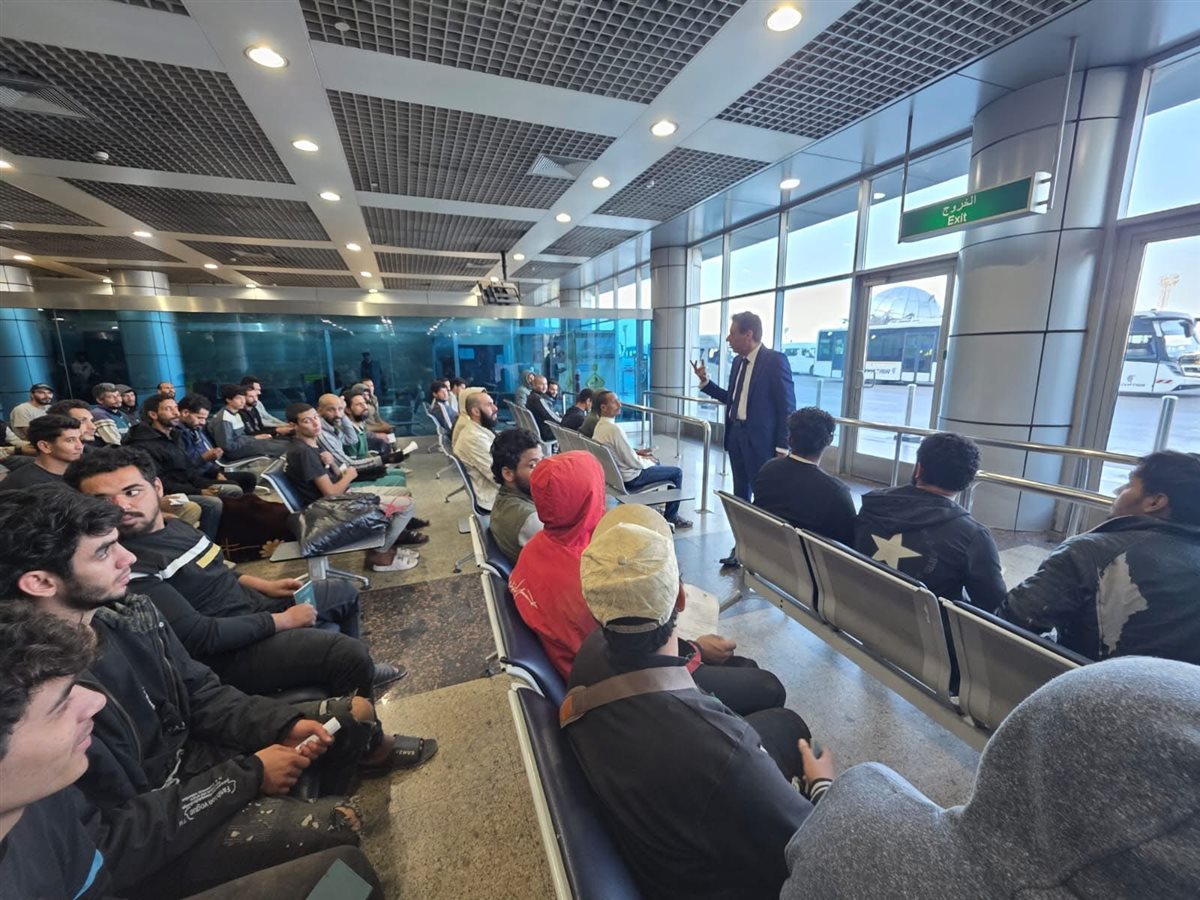 وصول المصرين العائدين من ليبيا، فيتو&nbsp;