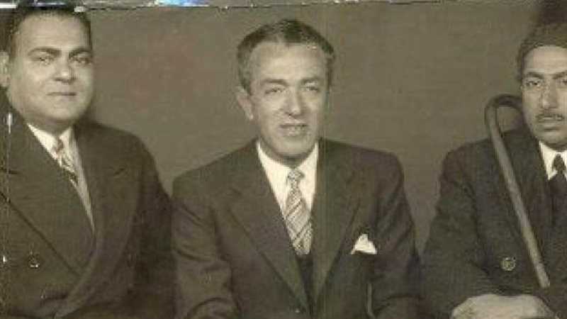 كامل الشناوى مع التابعى وتوفيق الحكيم&nbsp;