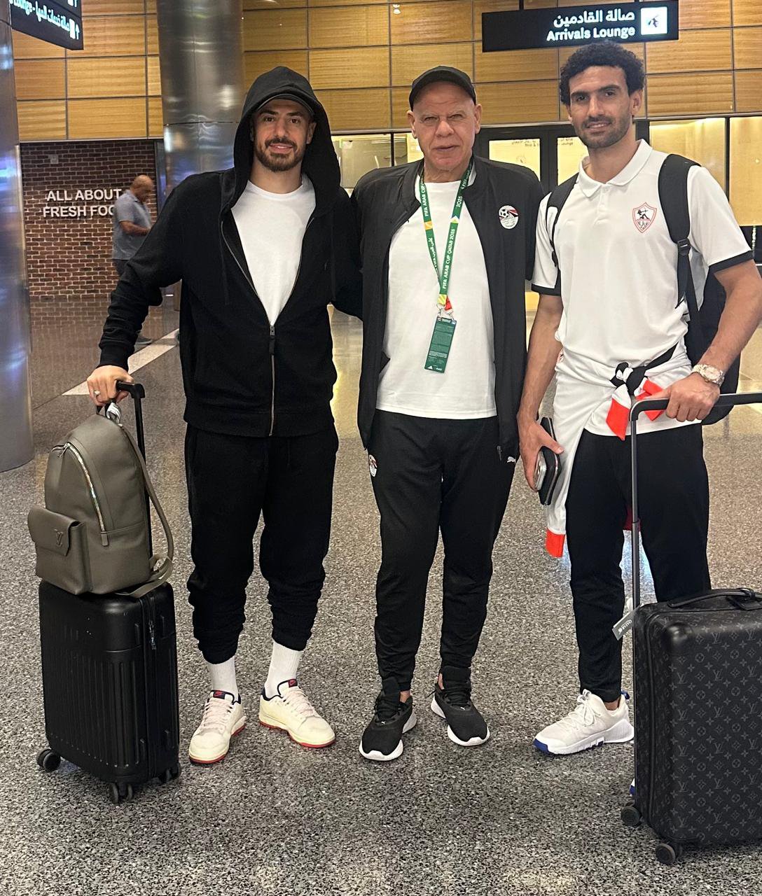 ثنائي الزمالك يصل معسكر منتخب مصر بالدوحة، فيتو