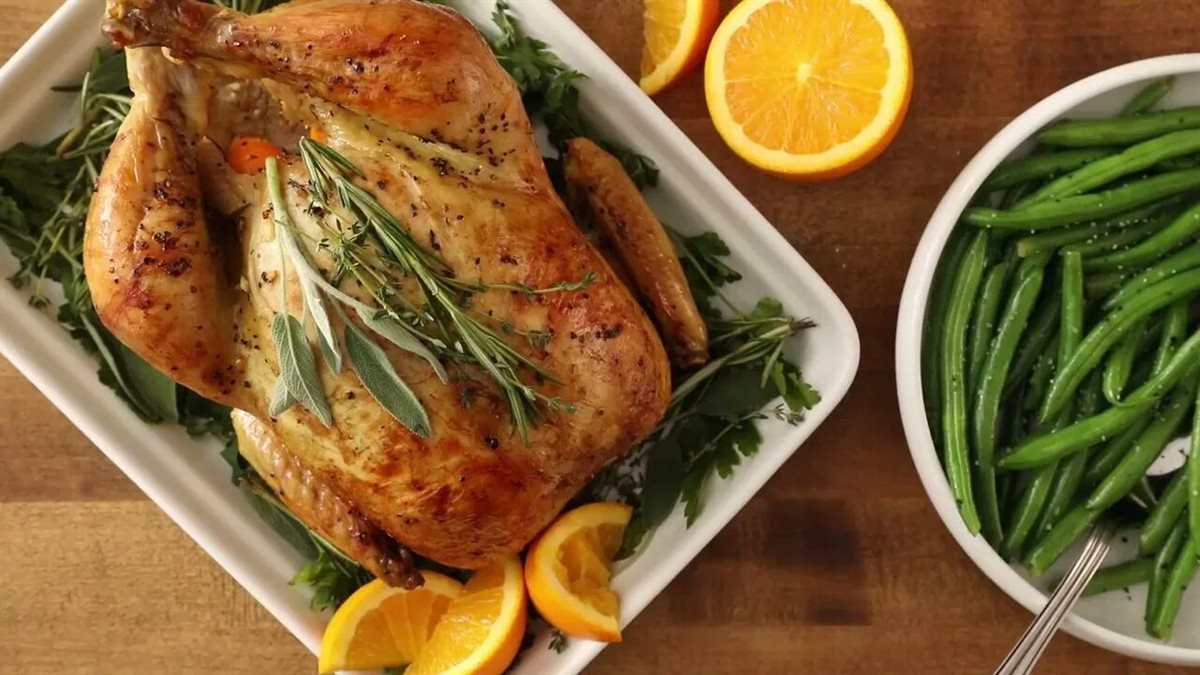 طاجن الفراخ بالبرتقال