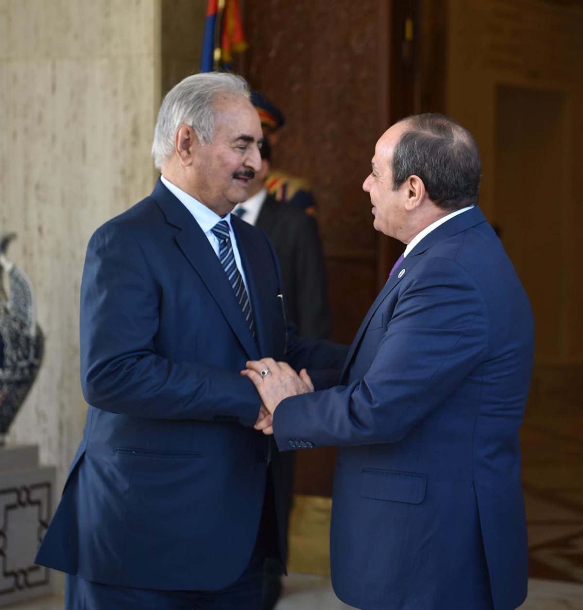 لقاء الرئيس السيسي والمشير خليفة حفتر 