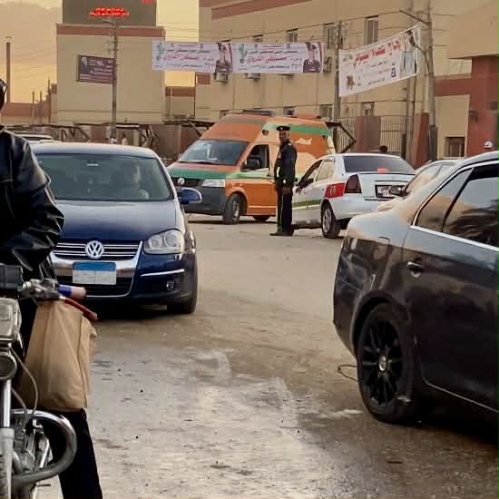 خروج جثامين قضاة المنيا الأربعة من مستشفى ملوي وسط إجراءات أمنية مشددة