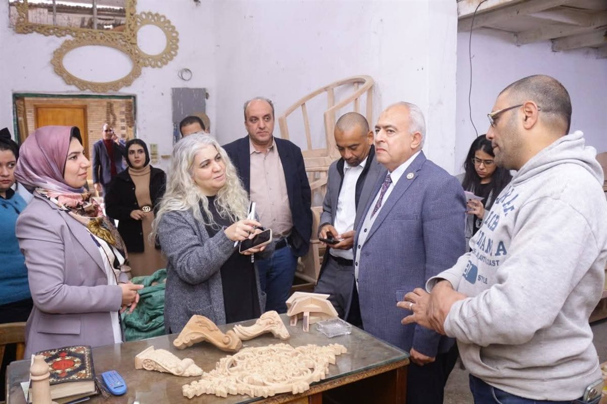 نائب محافظ دمياط مع وفد ببرنامج الأمم المتحدة للمستوطنات 