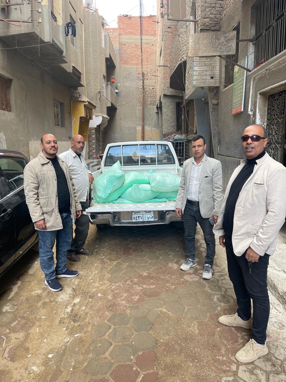 ضبط سلع تموينية ودقيق مدعم قبل تهريبه للسوق السوداء بالفيوم