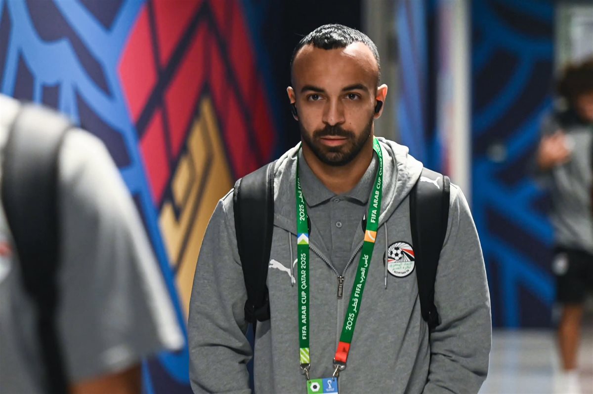 وصول منتخب مصر ملعب مباراة الأردن في كأس العرب