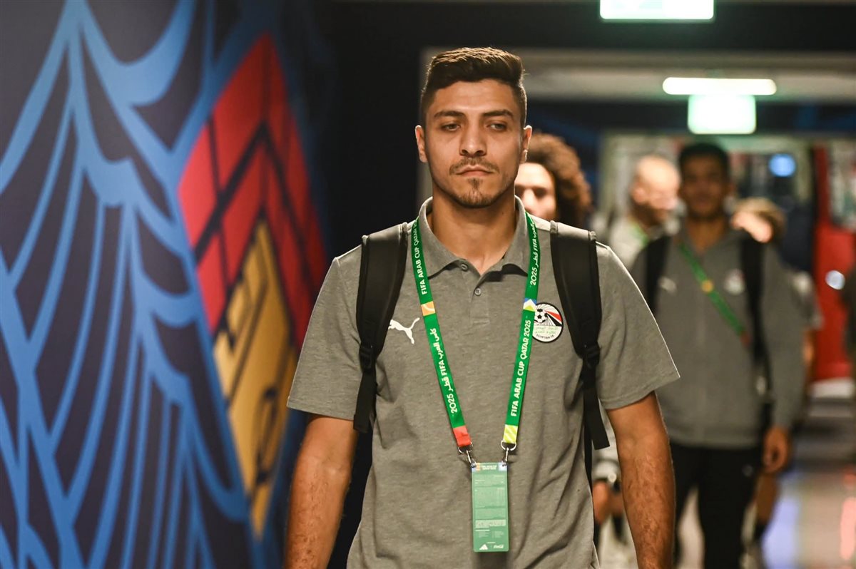 وصول منتخب مصر ملعب مباراة الأردن في كأس العرب