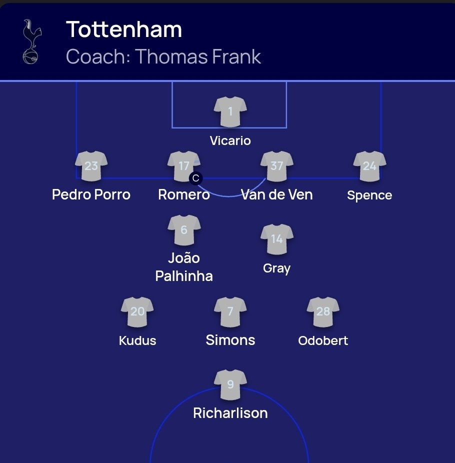 تشكيل توتنهام أمام سلافيا براج، فيتو