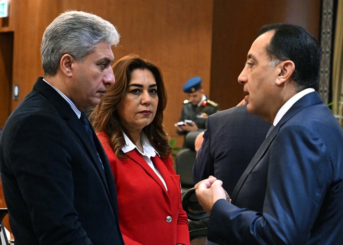 وزيرة التنمية المحلية خلال اجتماع مجلس الوزراء اليوم، فيتو