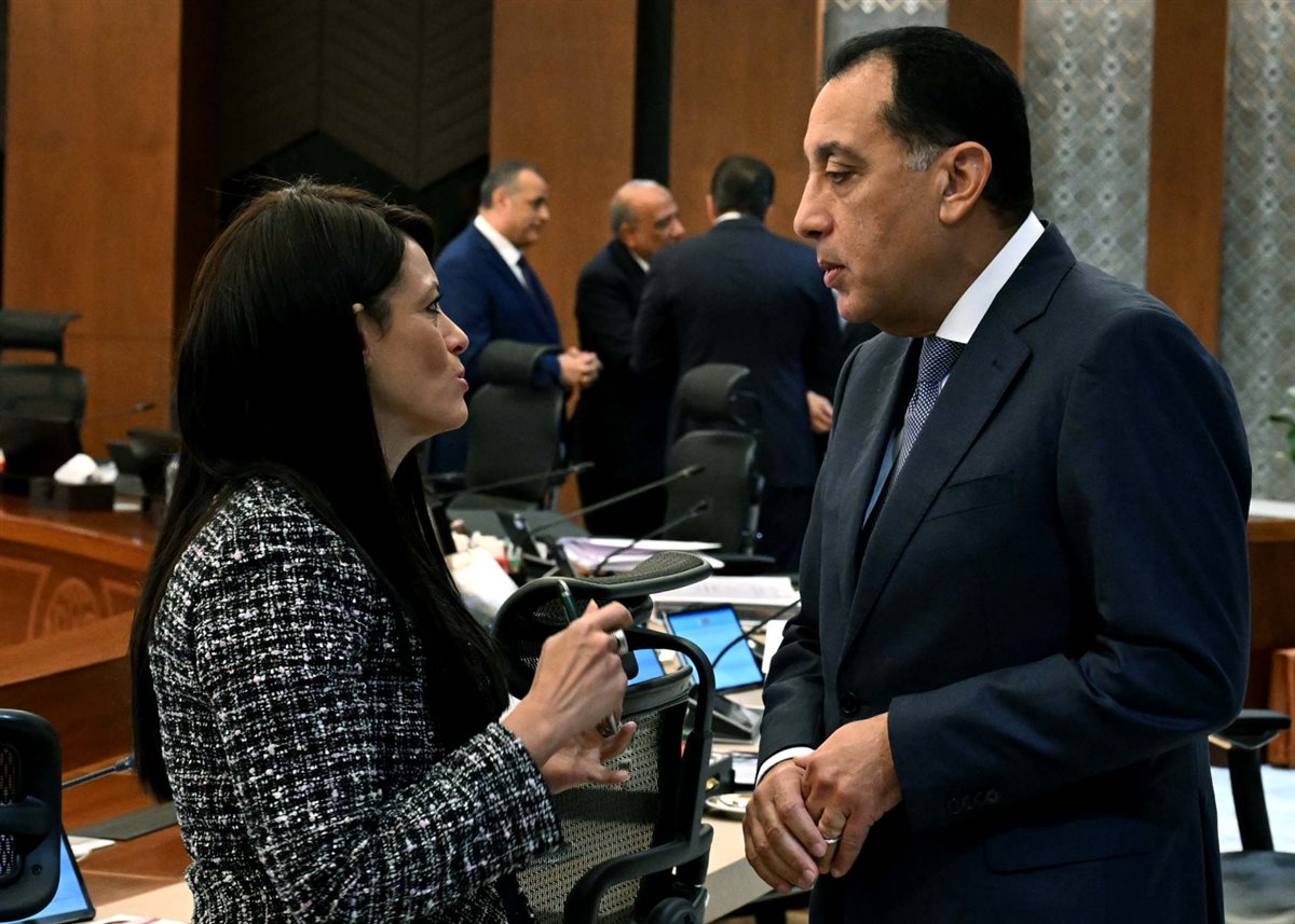 وزيرة التخطيط خلل اجتماع مجلس الوزراء اليوم