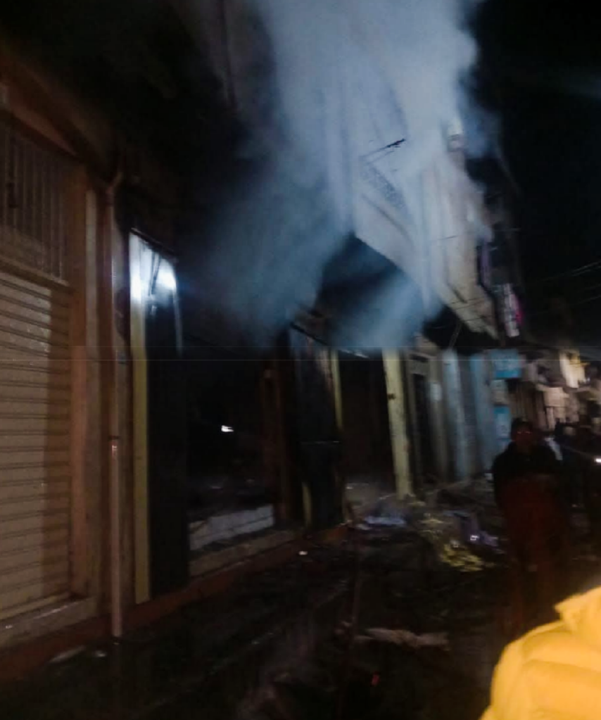 حريق مطبعة بطنطا