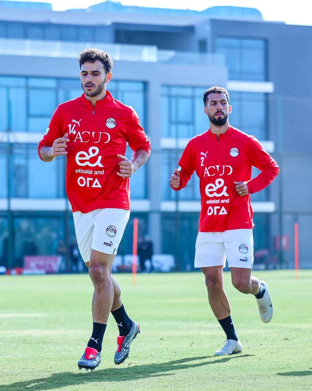 منتخب مصر يؤدي تدريبا صباحيا استعدادا لودية نيجيريا