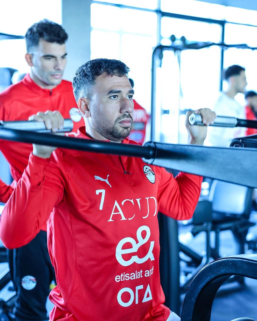 منتخب مصر يؤدي تدريبا صباحيا استعدادا لودية نيجيريا