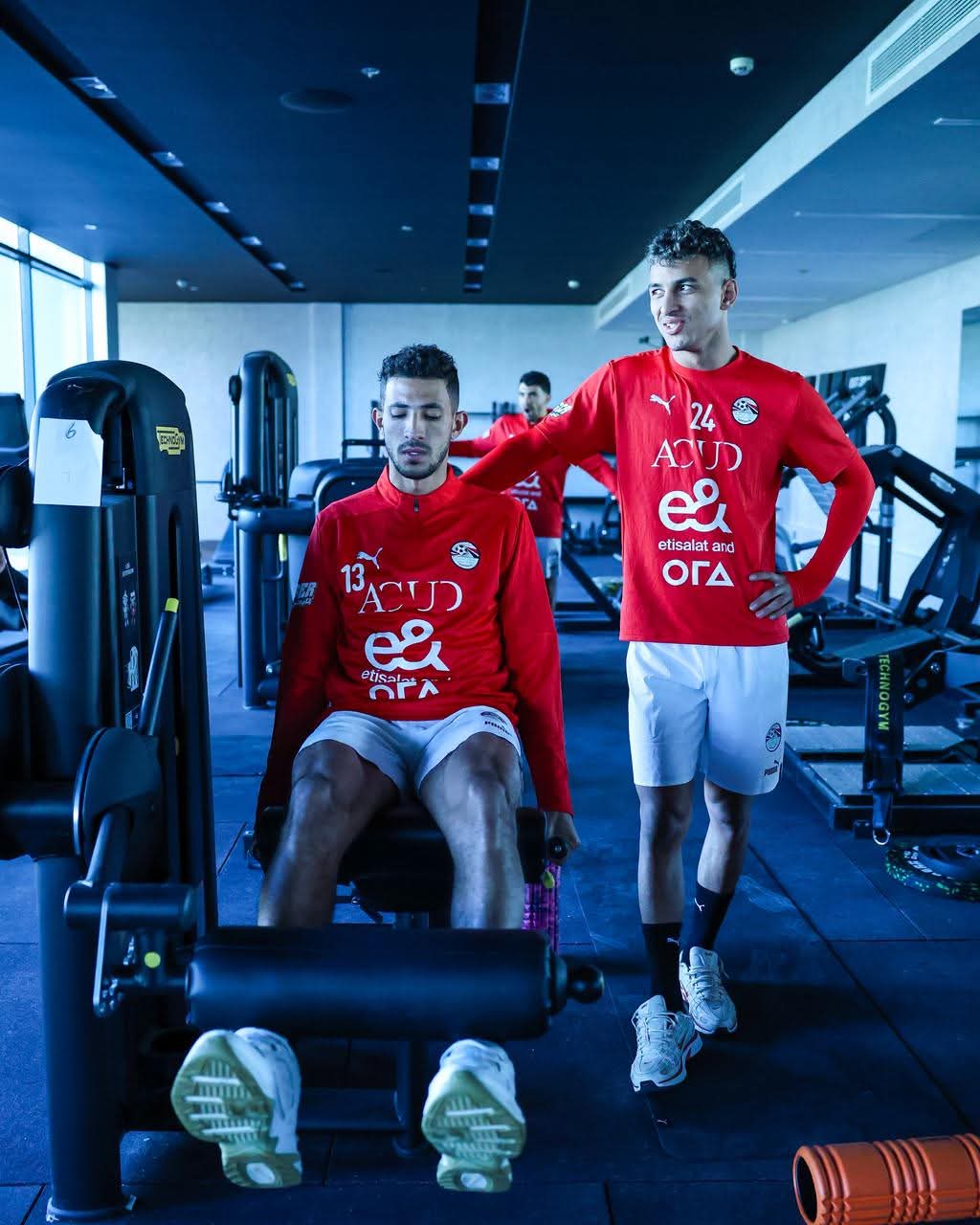 منتخب مصر يؤدي تدريبا صباحيا استعدادا لودية نيجيريا