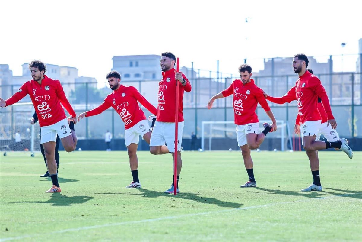 منتخب مصر يؤدي تدريبا صباحيا استعدادا لودية نيجيريا