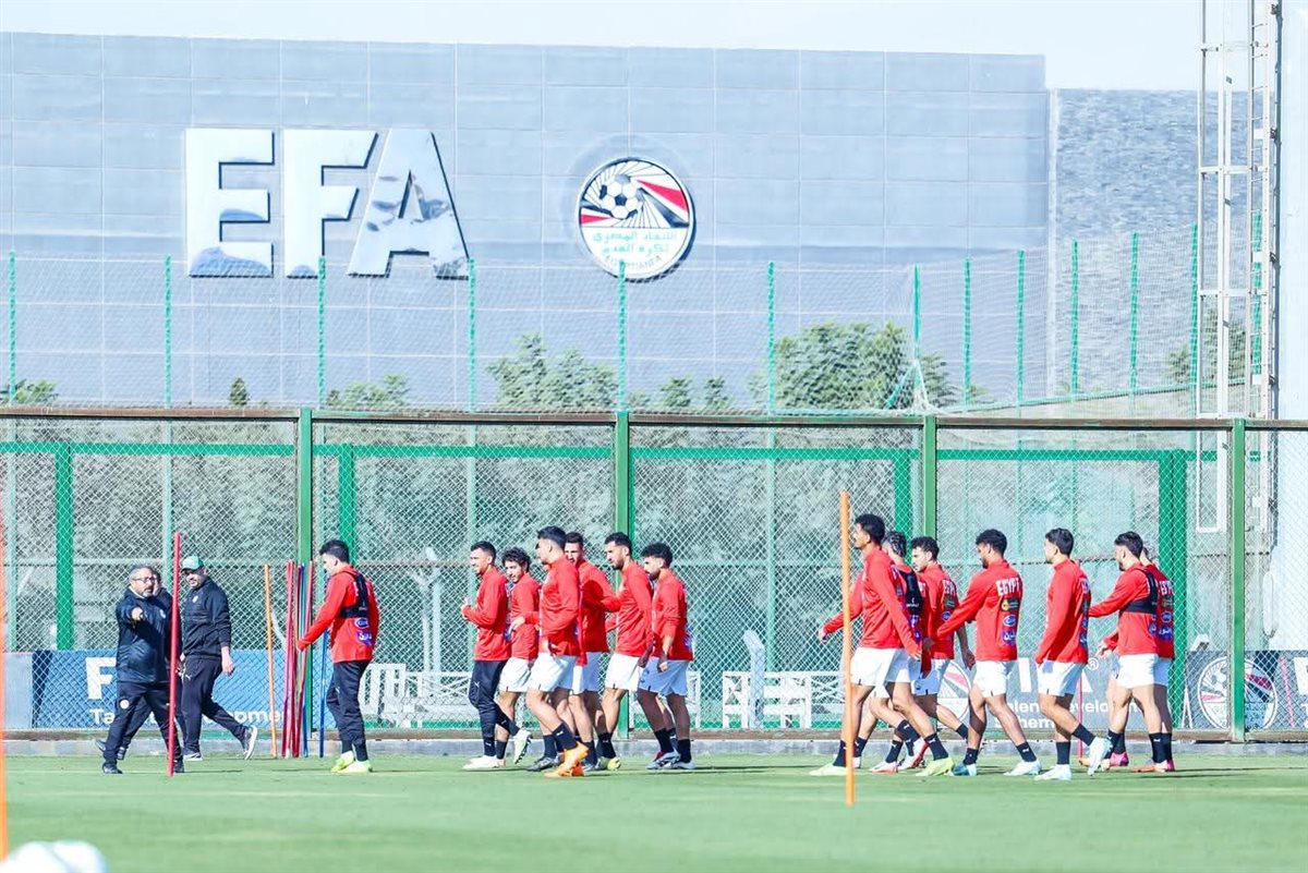 منتخب مصر يؤدي تدريبا صباحيا استعدادا لودية نيجيريا