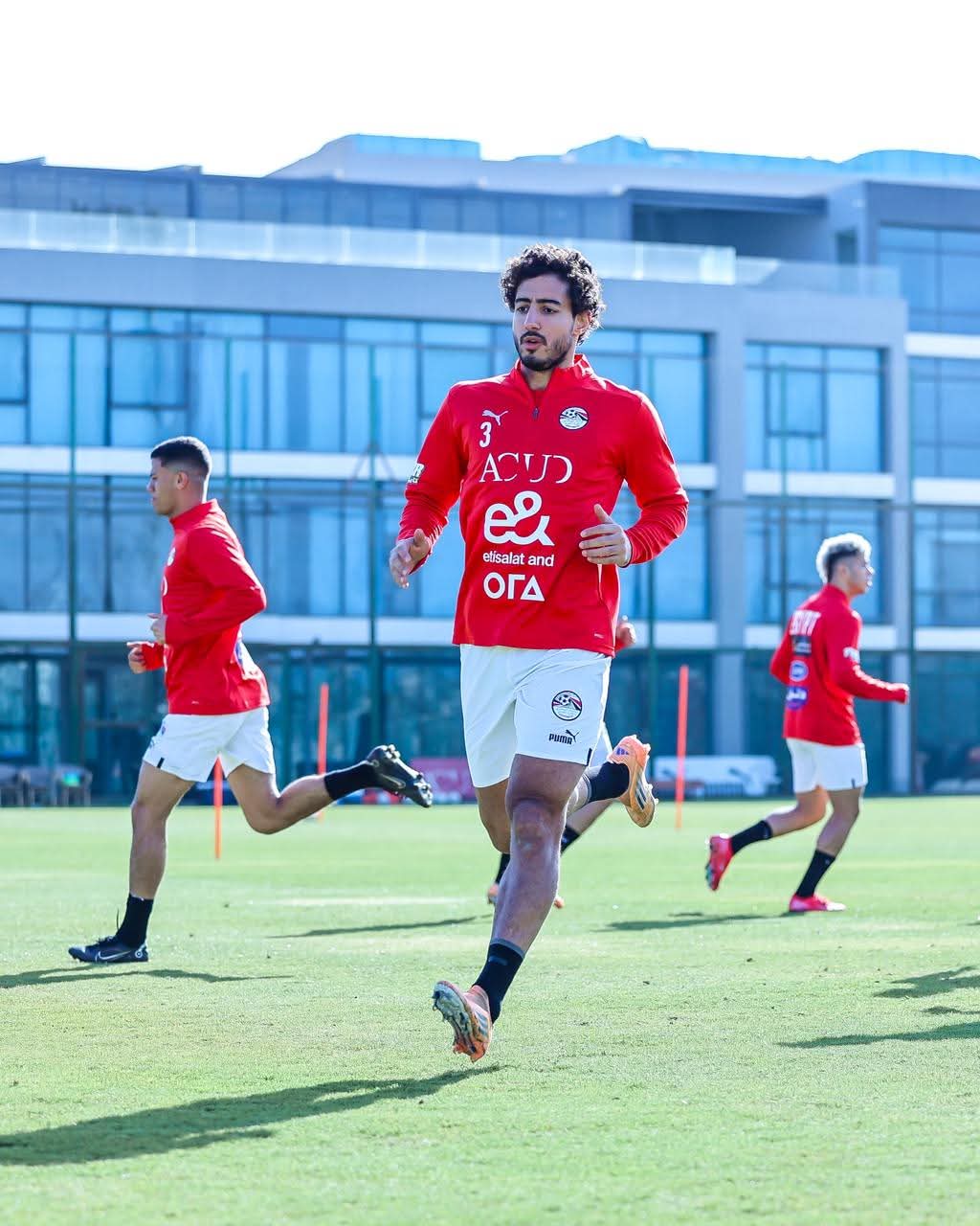 منتخب مصر يؤدي تدريبا صباحيا استعدادا لودية نيجيريا