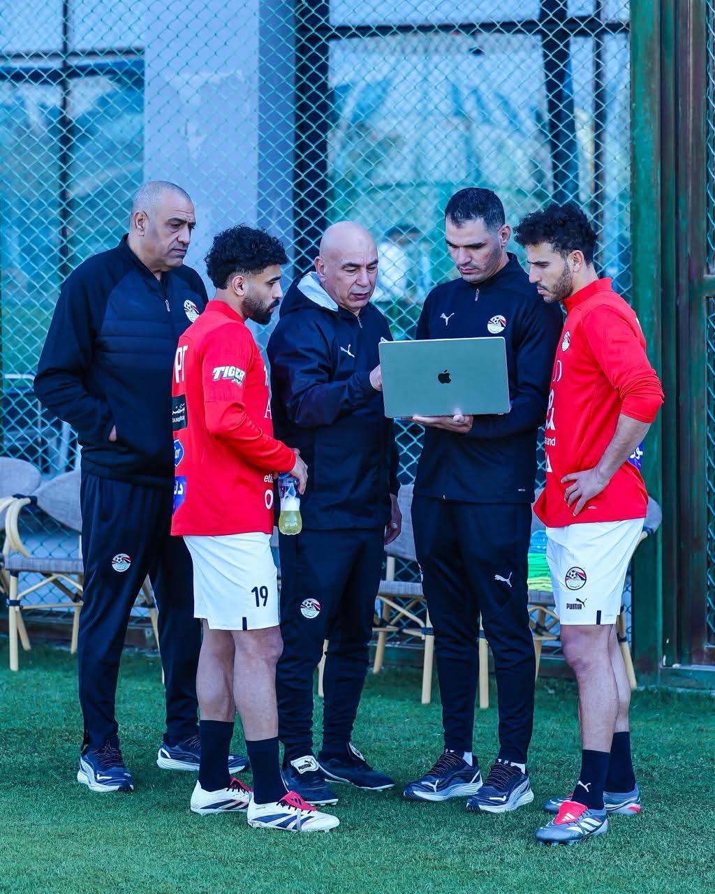 منتخب مصر يؤدي تدريبا صباحيا استعدادا لودية نيجيريا