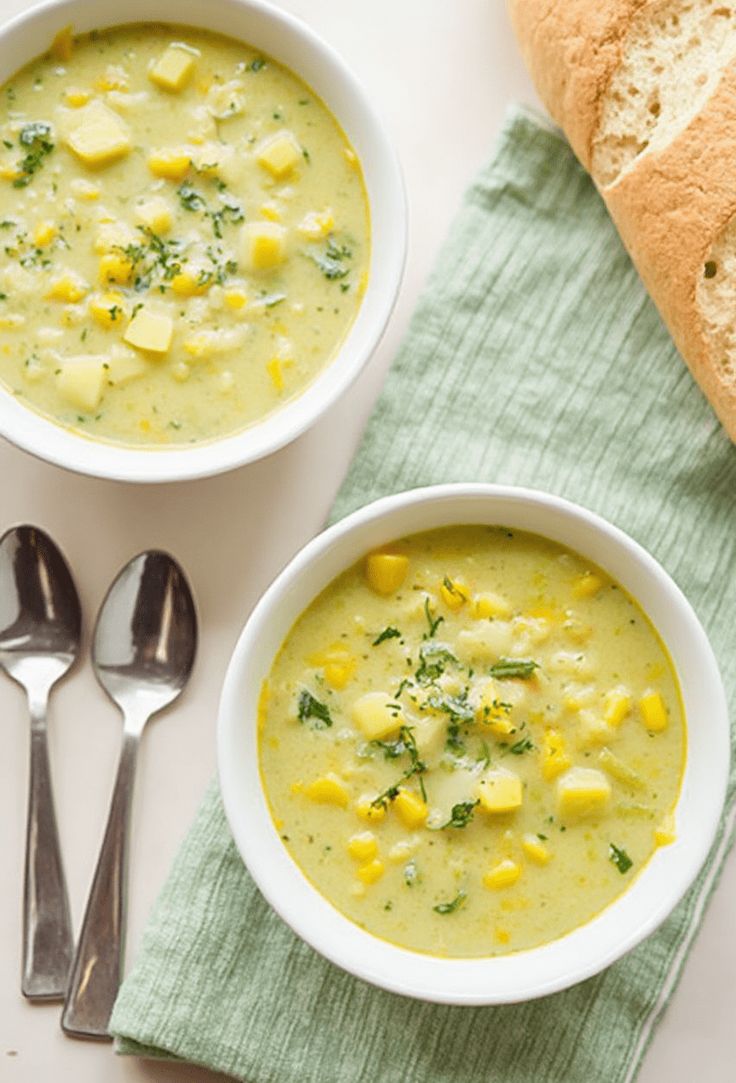 شوربة ذرة بالكريمة