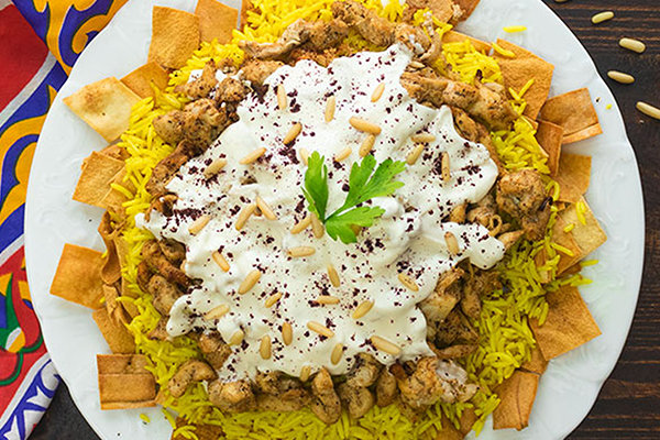 طريقة فتة شاورما الفراخ