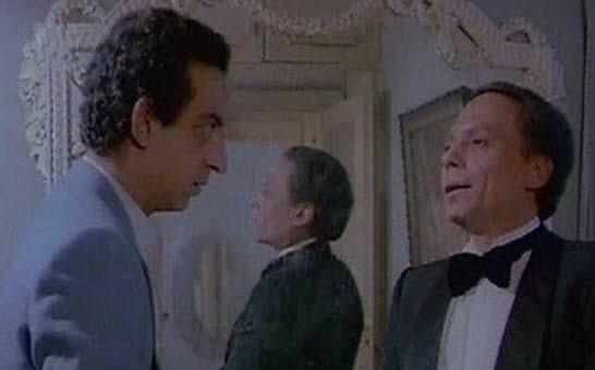مع عادل امام فى أحد افلامه&nbsp;