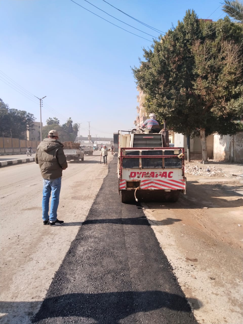 جانب من أعمال الرصف، فيتو