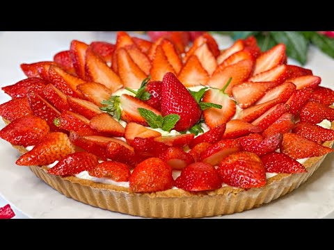 طريقة عمل تارت الفراولة بالكاسترد&nbsp;