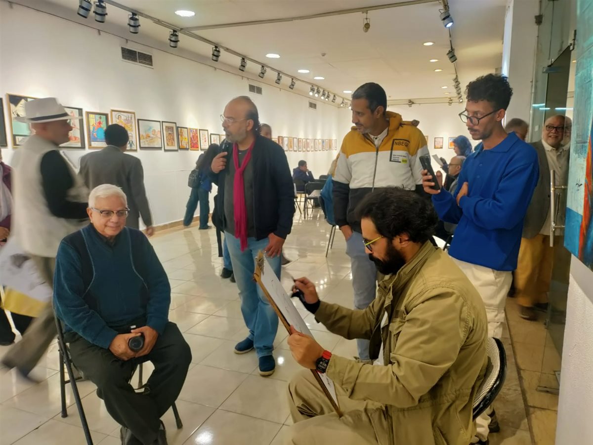 &nbsp;عيد الكاريكاتير المصري ضمن فعاليات “فرحانين بالمتحف الكبير”