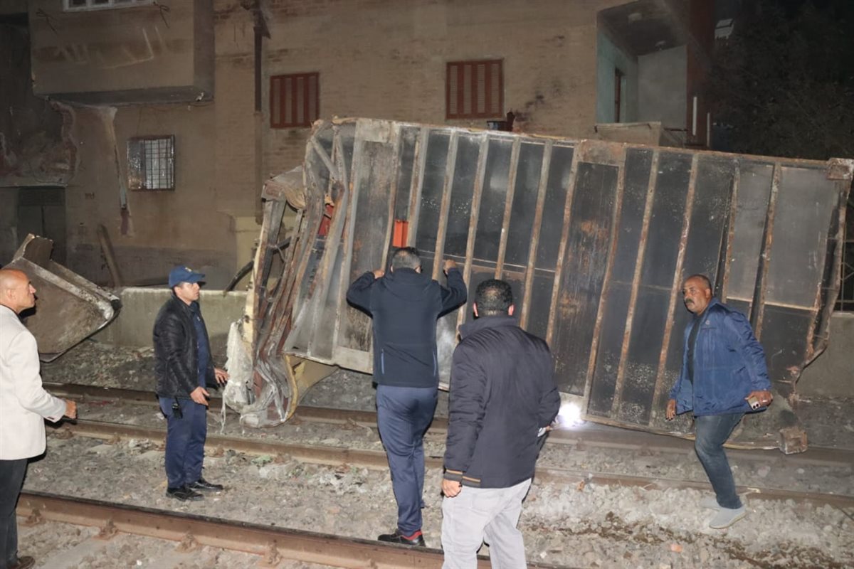 متابعة حادث حاويات قطار طوخ، فيتو