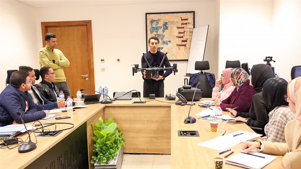 &nbsp;البرنامج التدريبي على استخدام طائرات الدرون في متابعة المنظومة المائية&nbsp;