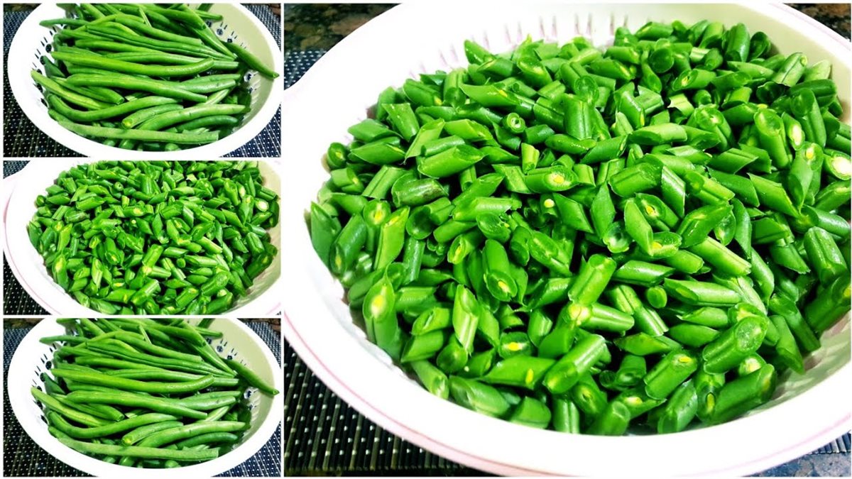 تفريز الفاصوليا الخضراء