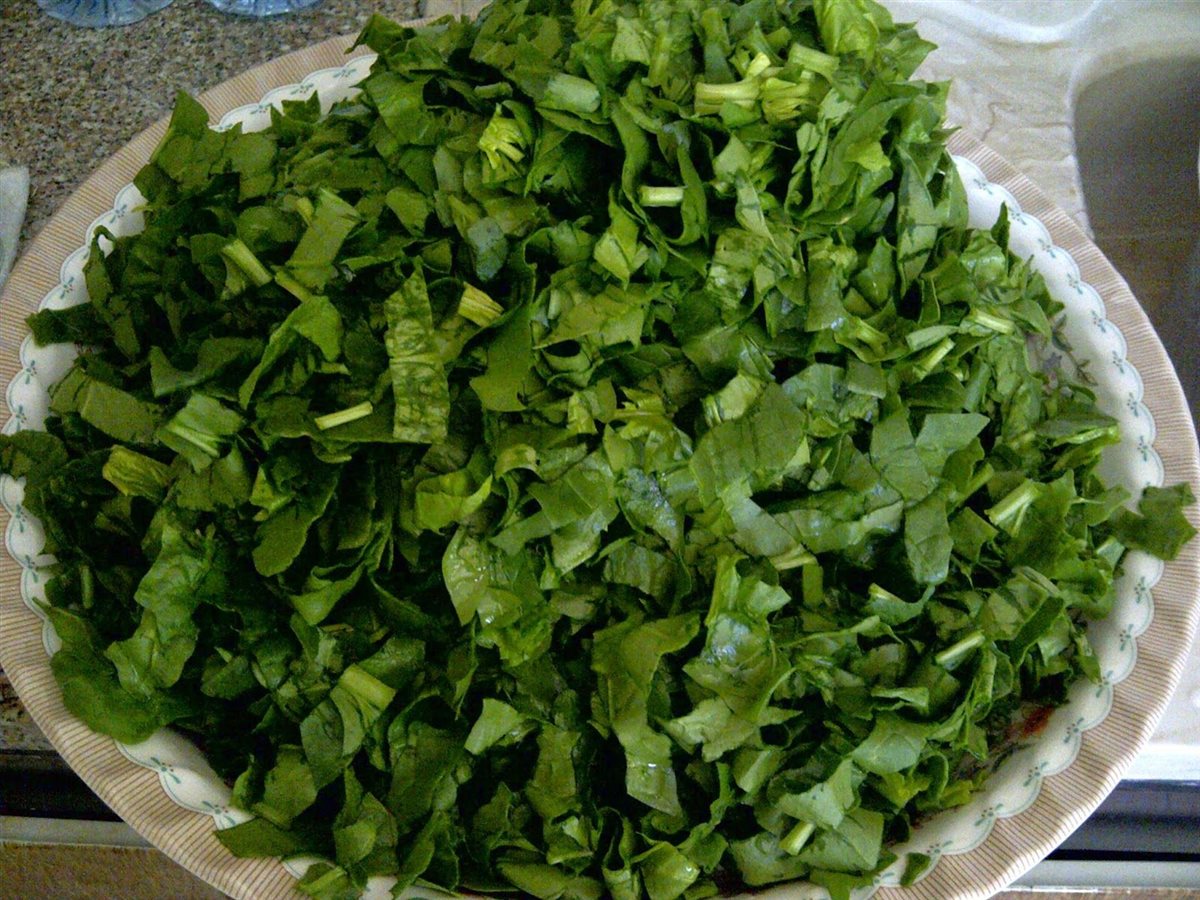 تفريز السبانخ