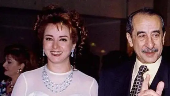 نجلاء فتحى وزوجها حمدى قنديل&nbsp;