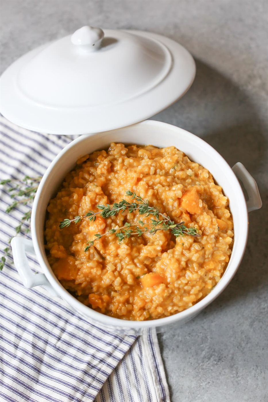 أرز بني بالقرع العسلي