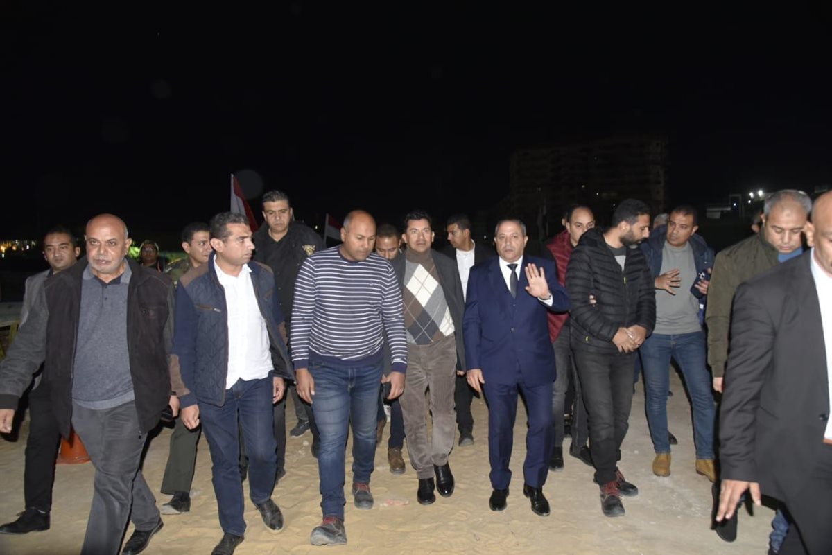 وزير الرياضة ومحافظ بورسعيد يتفقدان استاد المصري الجديد للوقوف على آخر استعدادات الافتتاح