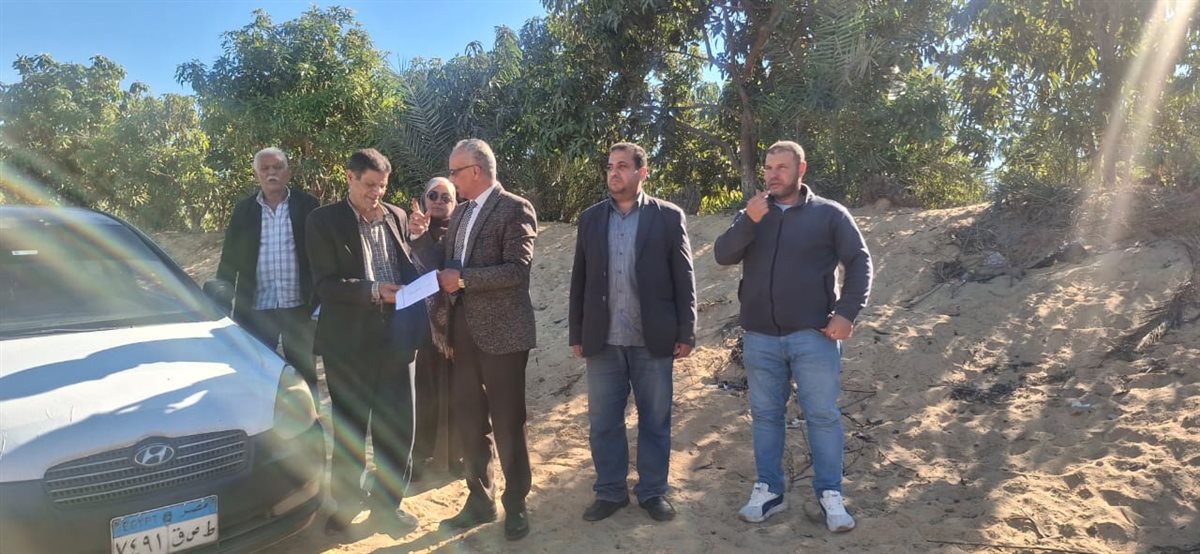 جانب من فحص الشكوى ميدانيا، فيتو