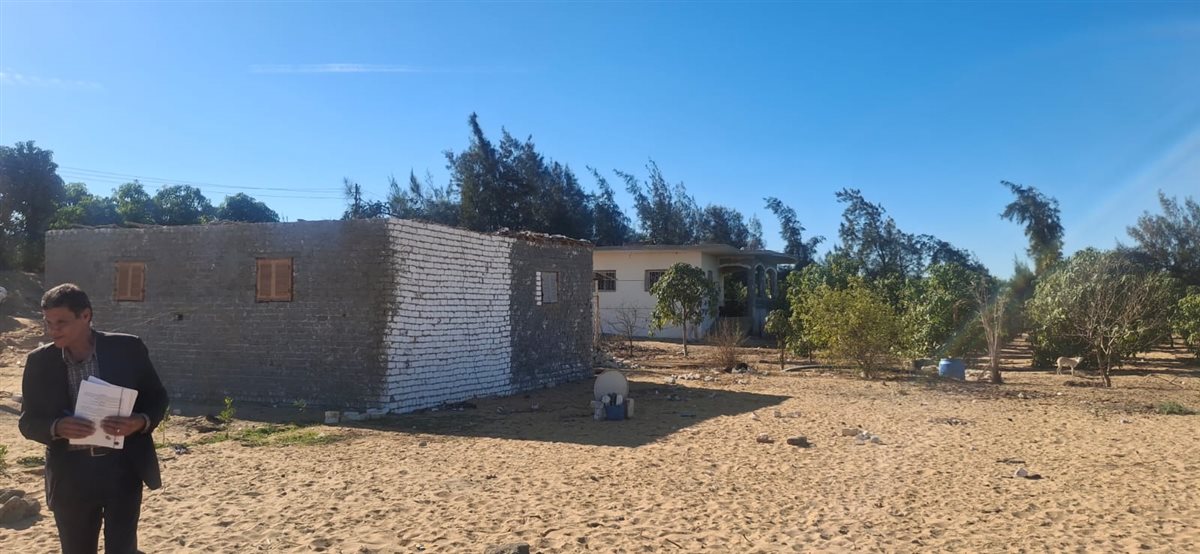 جانب من فحص الشكوى ميدانيا، فيتو