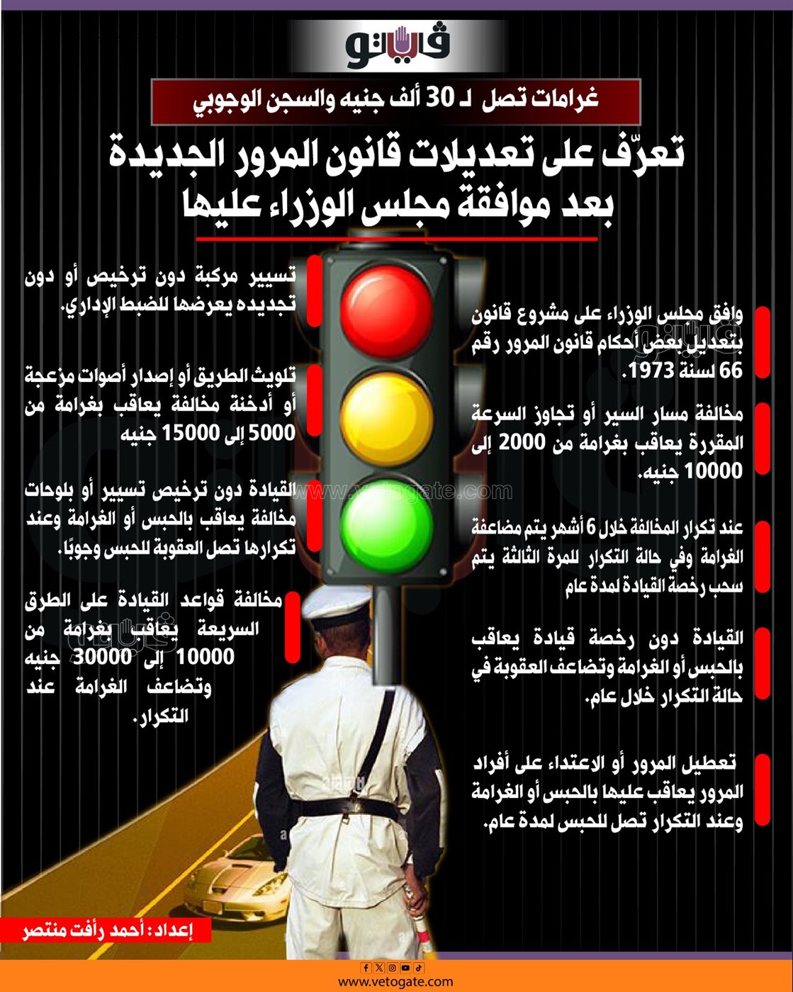 تعديلات قانون المرور&nbsp;