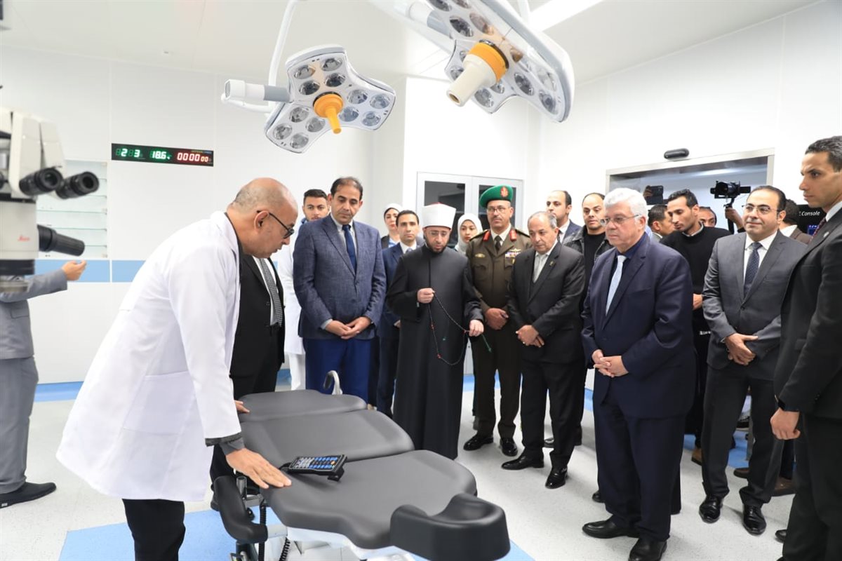 وزيرا التعليم العالي والأوقاف يفتتحان مستشفى جامعة بورسعيد بتكلفة