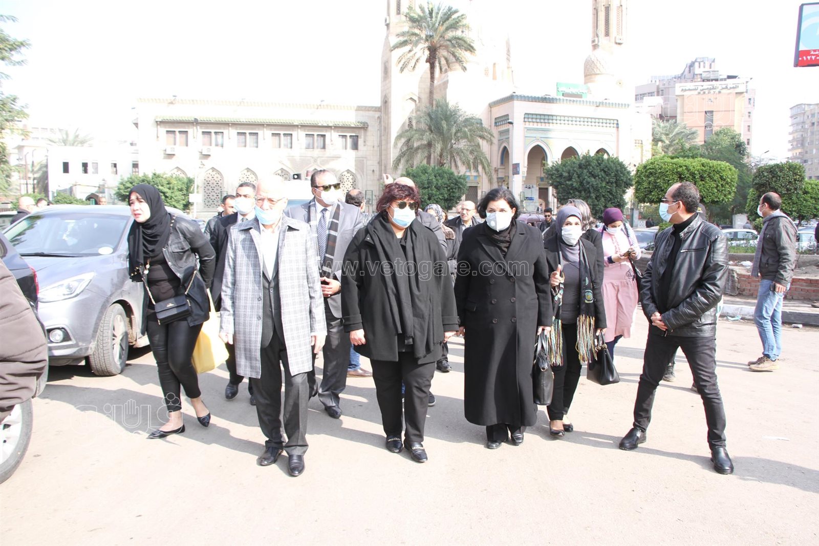 انطلاق مسيرة تقودها وزيرة الثقافة إلى جامعة القاهرة لتأبين جابر عصفور (1)