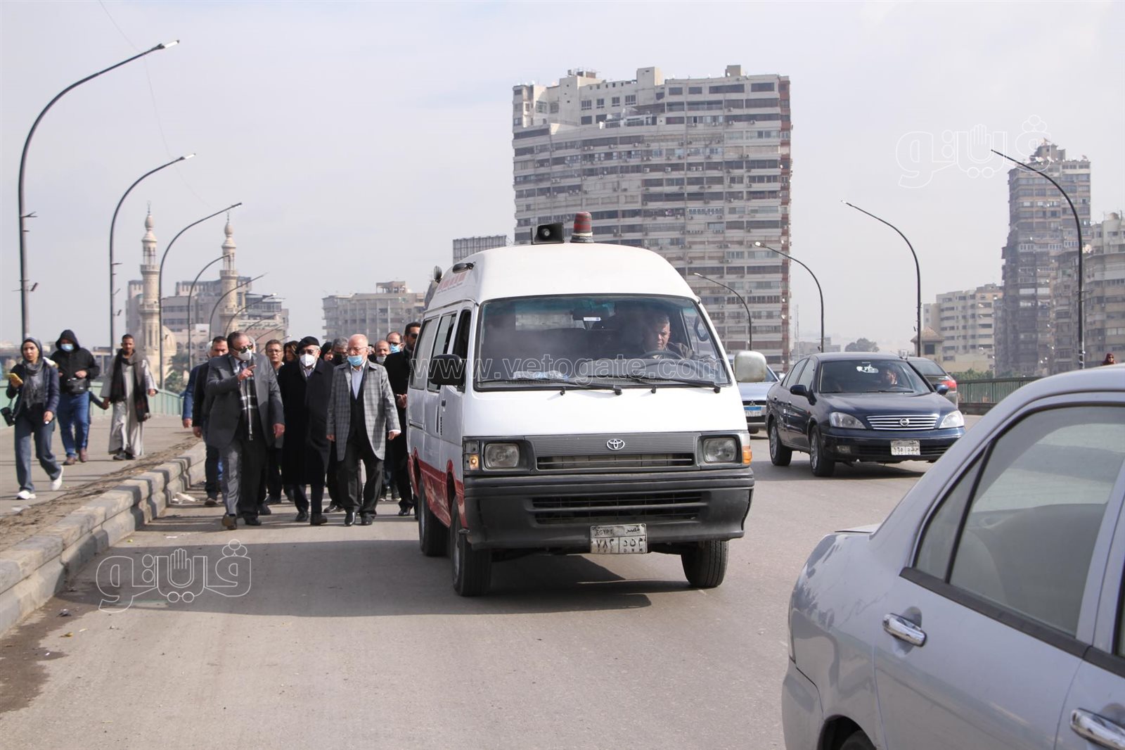 انطلاق مسيرة تقودها وزيرة الثقافة إلى جامعة القاهرة لتأبين جابر عصفور (7)