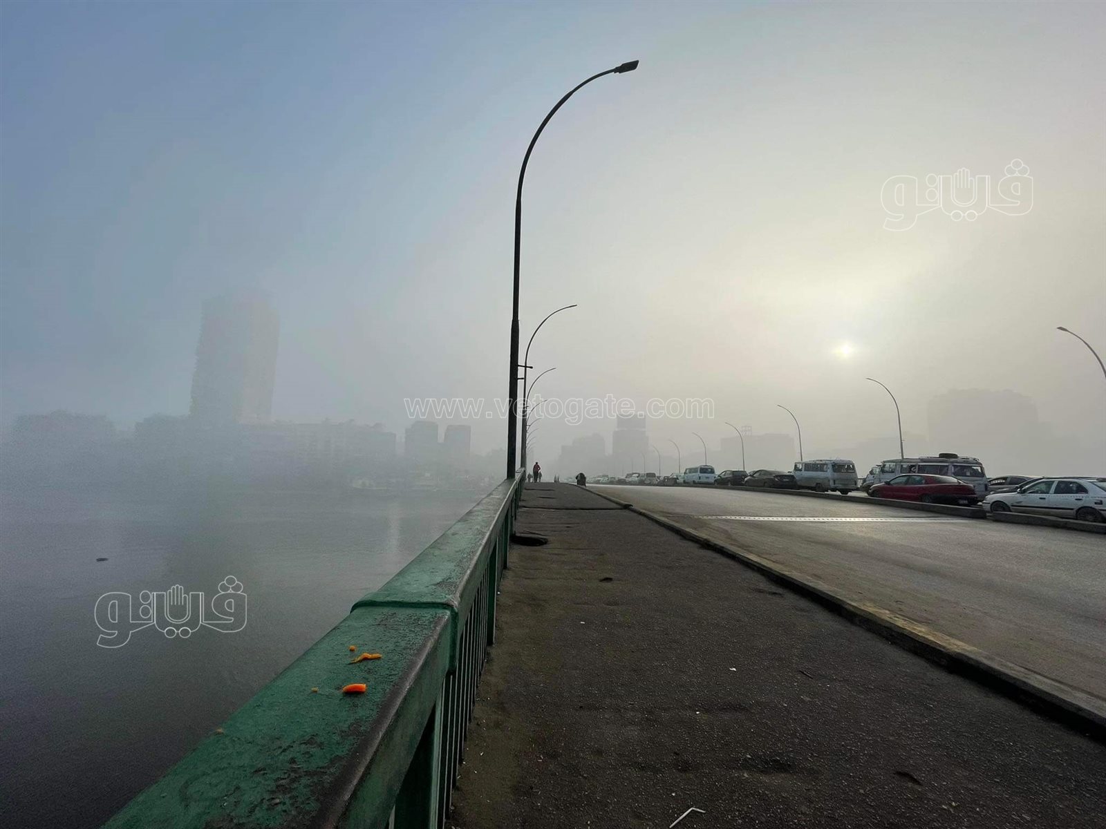 شبورة كثيفة وسحب ملبدة بالغيوم تسود الأجواء بالجيزة والقاهرة (1)