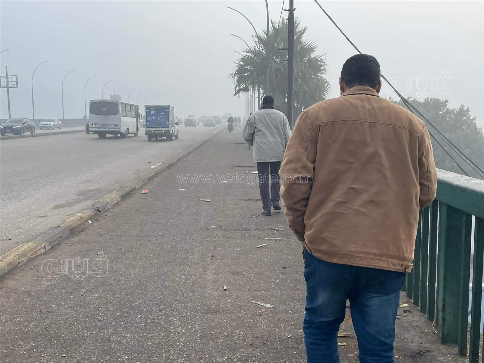 شبورة كثيفة وسحب ملبدة بالغيوم تسود الأجواء بالجيزة والقاهرة (2)
