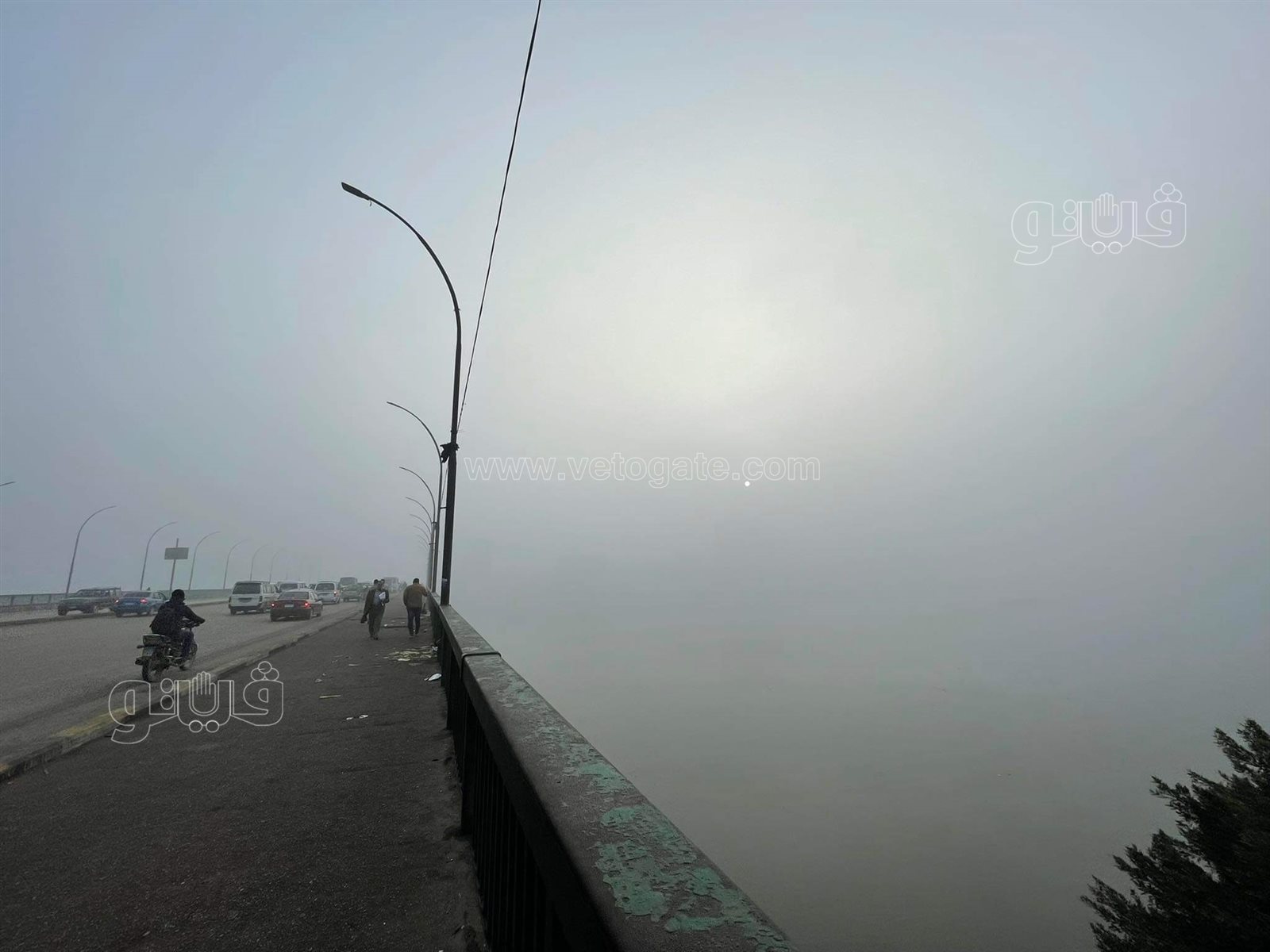 شبورة كثيفة وسحب ملبدة بالغيوم تسود الأجواء بالجيزة والقاهرة (3)