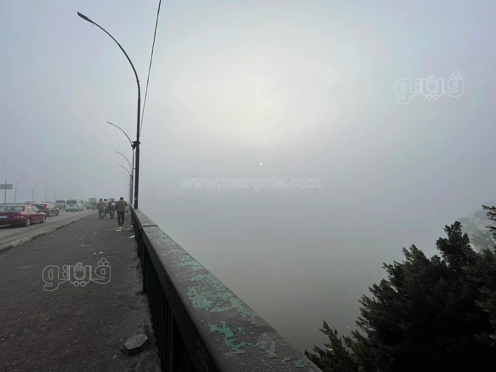 شبورة كثيفة وسحب ملبدة بالغيوم تسود الأجواء بالجيزة والقاهرة (4)