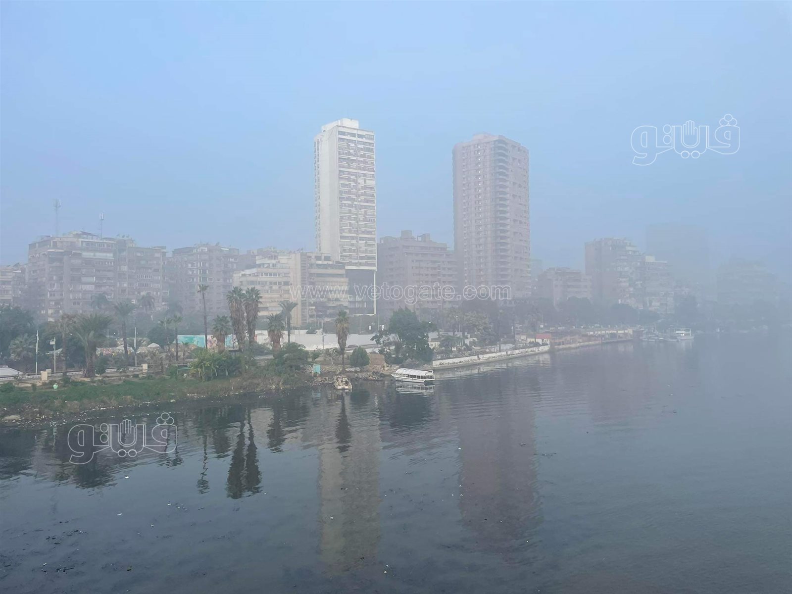 شبورة كثيفة وسحب ملبدة بالغيوم تسود الأجواء بالجيزة والقاهرة (6)