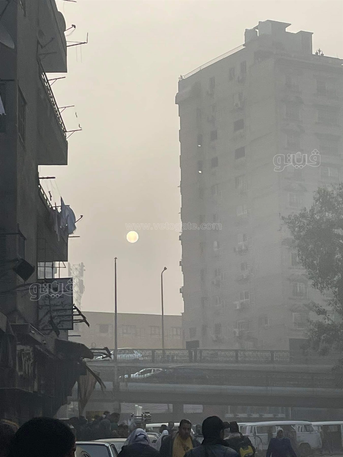 شبورة كثيفة وسحب ملبدة بالغيوم تسود الأجواء بالجيزة والقاهرة (7)