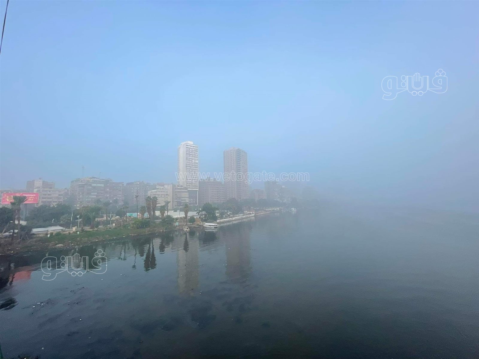 شبورة كثيفة وسحب ملبدة بالغيوم تسود الأجواء بالجيزة والقاهرة (11)