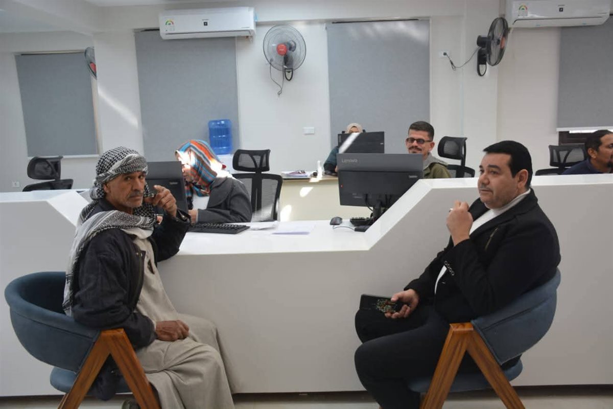 سكرتير عام الوادي الجديد يتابع التشغيل التجريبي لخدمات المركز التكنولوجي