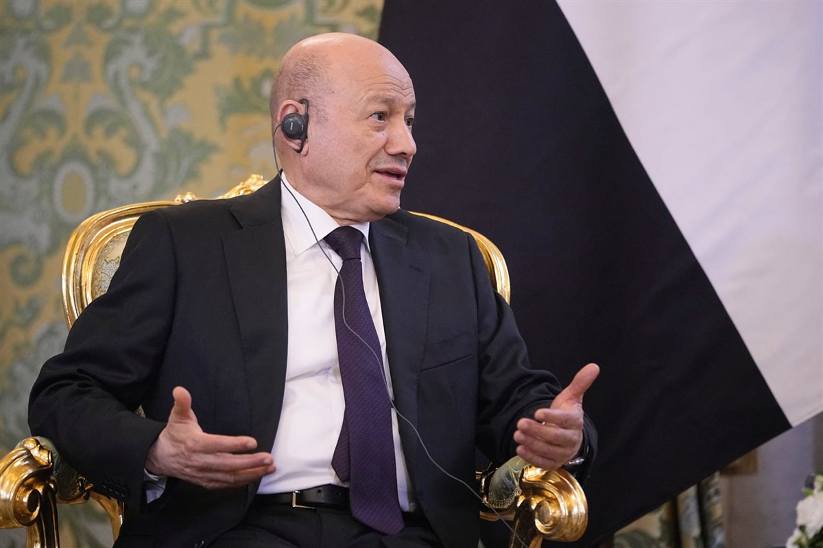 رئيس المجلس الرئاسي اليمني رشاد العليمي